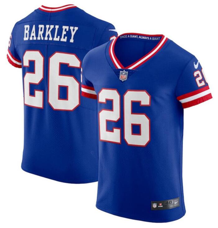 Men's New York Giants Customized Royal Elite Stitched Jersey